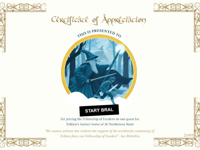 Certificate Northmoor