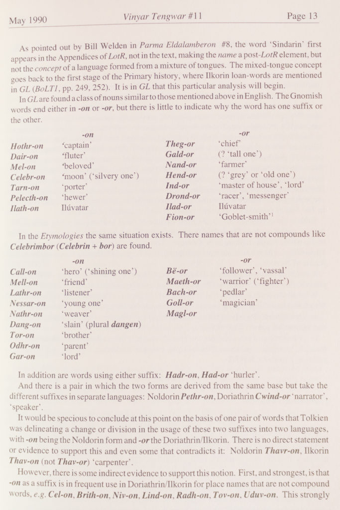 Vinyar Tengwar